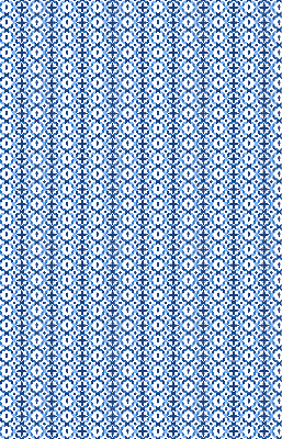 Fensterrollo in blauen Formen