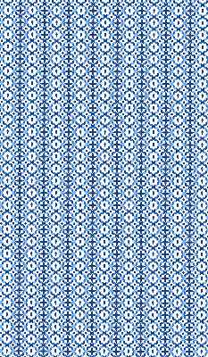 Fensterrollo in blauen Formen