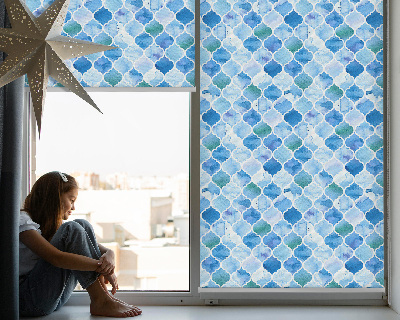 Fensterrollo mit Lampenmuster