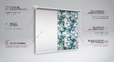 Fensterrollo innen blätter