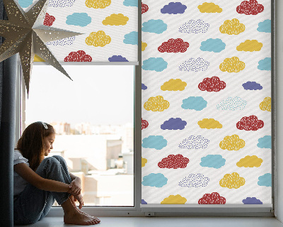 Rollo Fenster in bunten Farben