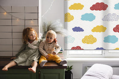 Rollo Fenster in bunten Farben