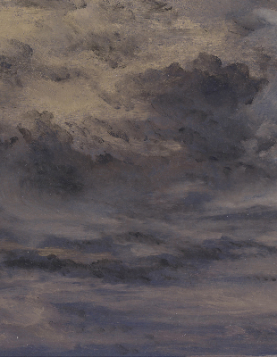 Rollo Fenster gemalter Himmel