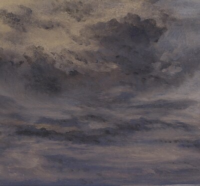 Rollo Fenster gemalter Himmel