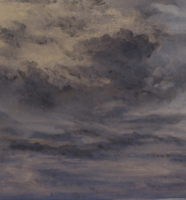 Rollo Fenster gemalter Himmel