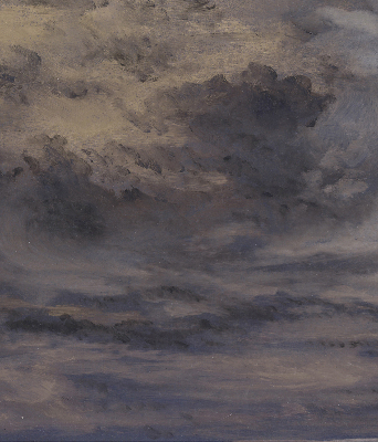 Rollo Fenster gemalter Himmel