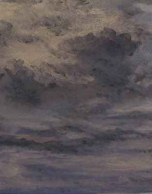 Rollo Fenster gemalter Himmel