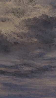 Rollo Fenster gemalter Himmel