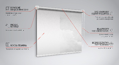 Fensterrollo in grauer Himmel-Optik