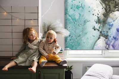 Rollofenster gemaltes Bild