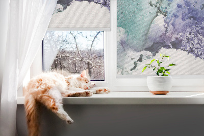 Rollofenster gemaltes Bild
