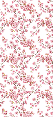 Rollo Fenster in Rosa mit Blütenblätter-Motiv
