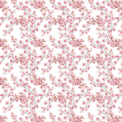 Rollo Fenster in Rosa mit Blütenblätter-Motiv