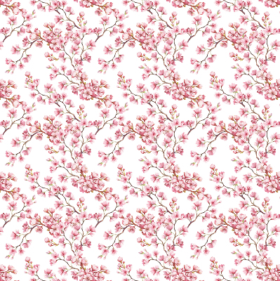 Rollo Fenster in Rosa mit Blütenblätter-Motiv