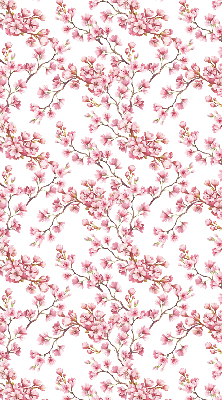 Rollo Fenster in Rosa mit Blütenblätter-Motiv