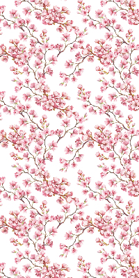 Rollo Fenster in Rosa mit Blütenblätter-Motiv