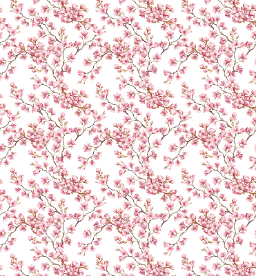 Rollo Fenster in Rosa mit Blütenblätter-Motiv