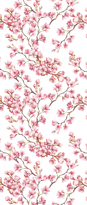 Rollo Fenster in Rosa mit Blütenblätter-Motiv