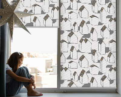 Fensterrollo für den Innenbereich in Weiß