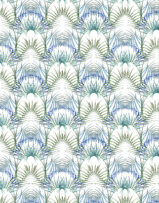 Fensterrollo innen in der Ausführung Bunte Blätter