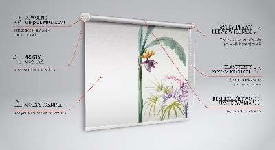 Rollo Fenster in der Ausführung Exotische Natur