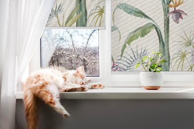 Rollo Fenster in der Ausführung Exotische Natur