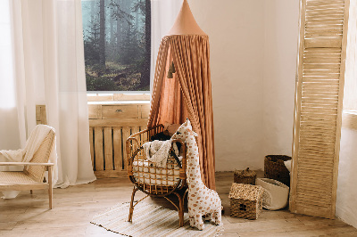 Fensterrollo innen in der Ausführung Wald bei Nacht