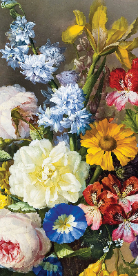 Rollo Fenster in der Ausführung Blumenstrauß