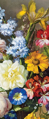 Rollo Fenster in der Ausführung Blumenstrauß