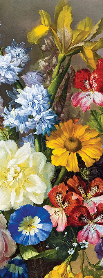 Rollo Fenster in der Ausführung Blumenstrauß