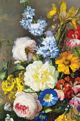 Rollo Fenster in der Ausführung Blumenstrauß