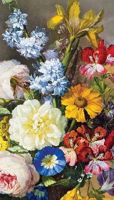 Rollo Fenster in der Ausführung Blumenstrauß