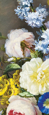 Rollo Fenster in der Ausführung Blumenstrauß