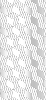Fensterrollo innen in 3D-Würfelform