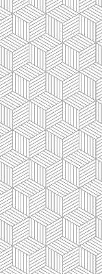 Fensterrollo innen in 3D-Würfelform