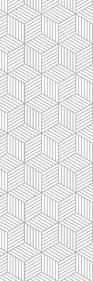 Fensterrollo innen in 3D-Würfelform