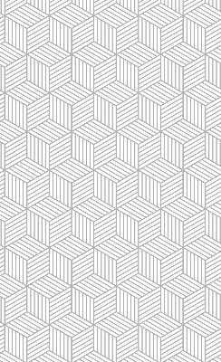 Fensterrollo innen in 3D-Würfelform