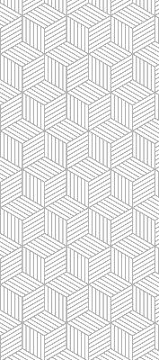 Fensterrollo innen in 3D-Würfelform