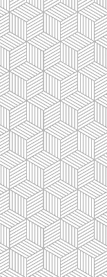 Fensterrollo innen in 3D-Würfelform