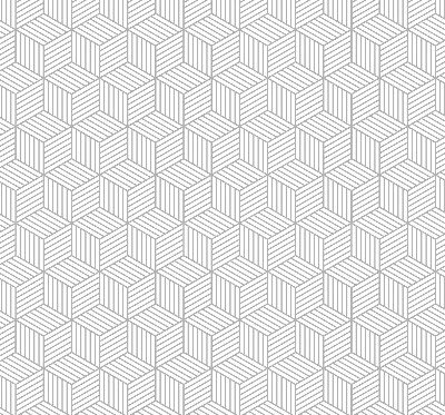 Fensterrollo innen in 3D-Würfelform