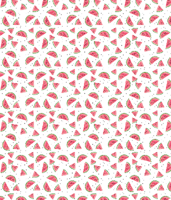 Fensterrollo innen mit Wassermelonenmotiv