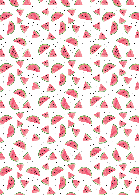 Fensterrollo innen mit Wassermelonenmotiv