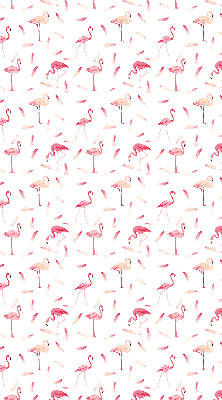 Rollo Fenster flamingos und ihre federn