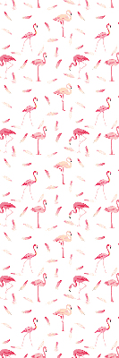 Rollo Fenster flamingos und ihre federn