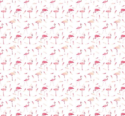 Rollo Fenster flamingos und ihre federn