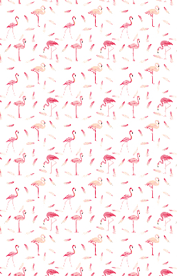 Rollo Fenster flamingos und ihre federn