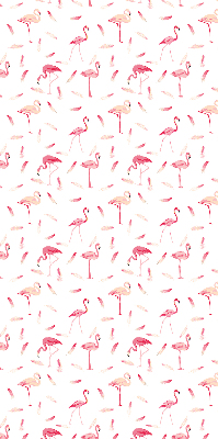 Rollo Fenster flamingos und ihre federn