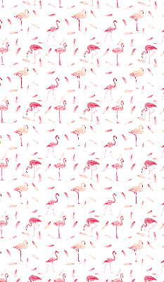 Rollo Fenster flamingos und ihre federn