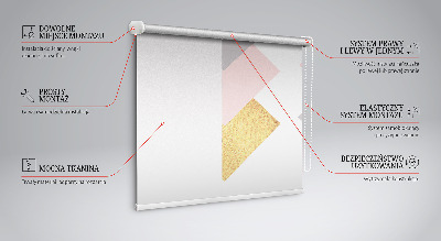 Fensterrollo innen mit überlappenden Quadraten