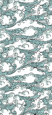 Rollo Fenster mit dem Motiv Wolken und Wind